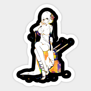 Sirius Azur Lane Pop Art Sticker